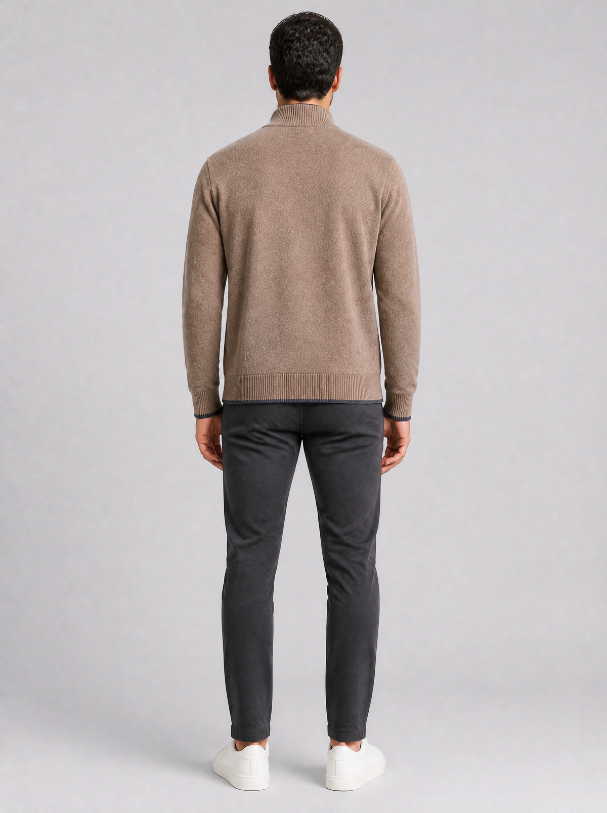 Men's Fine Knit Regular Fit Full Zip Cardigan