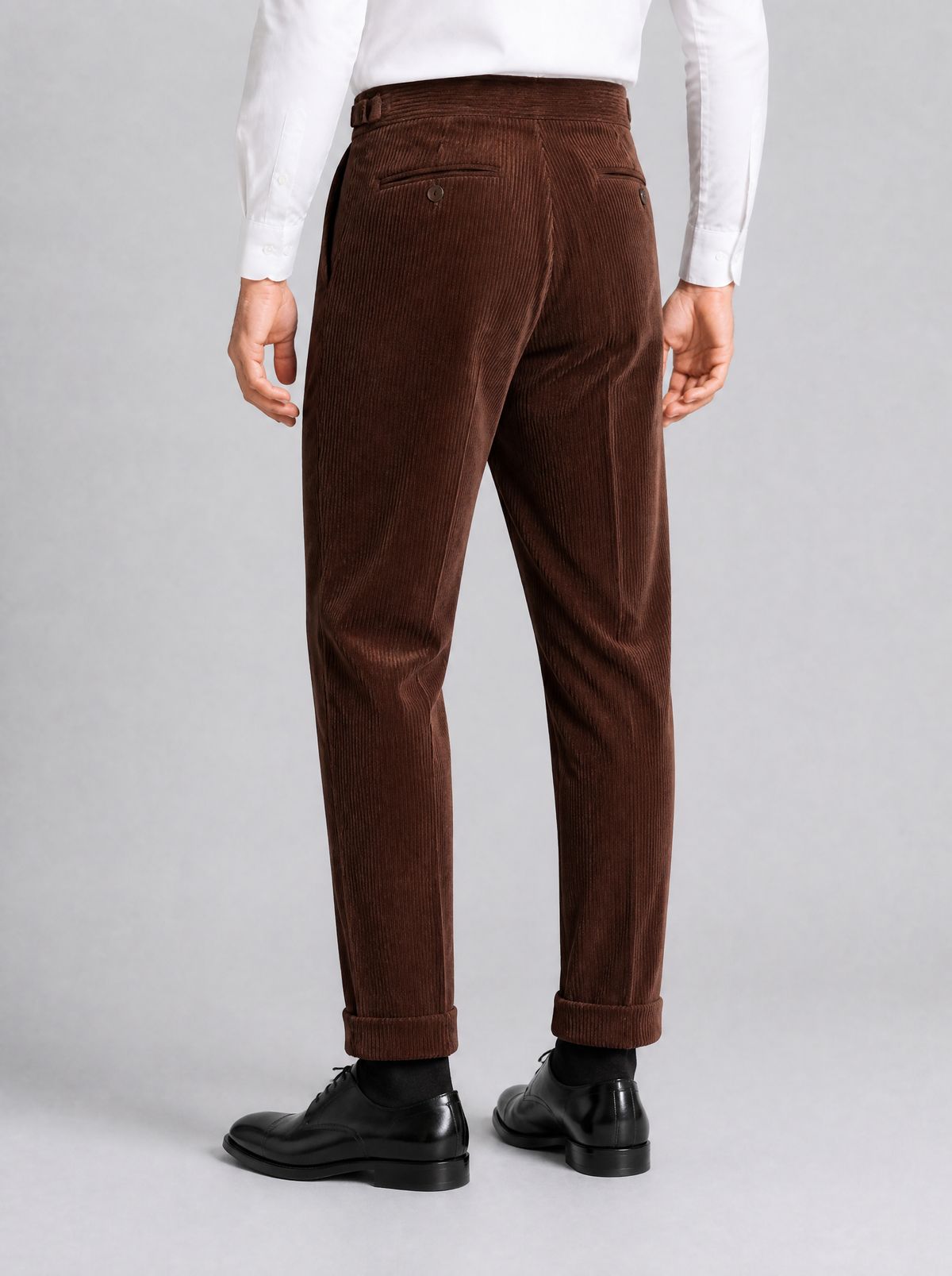 Men's Heavyweight Corduroy Blend Pleated Trousers