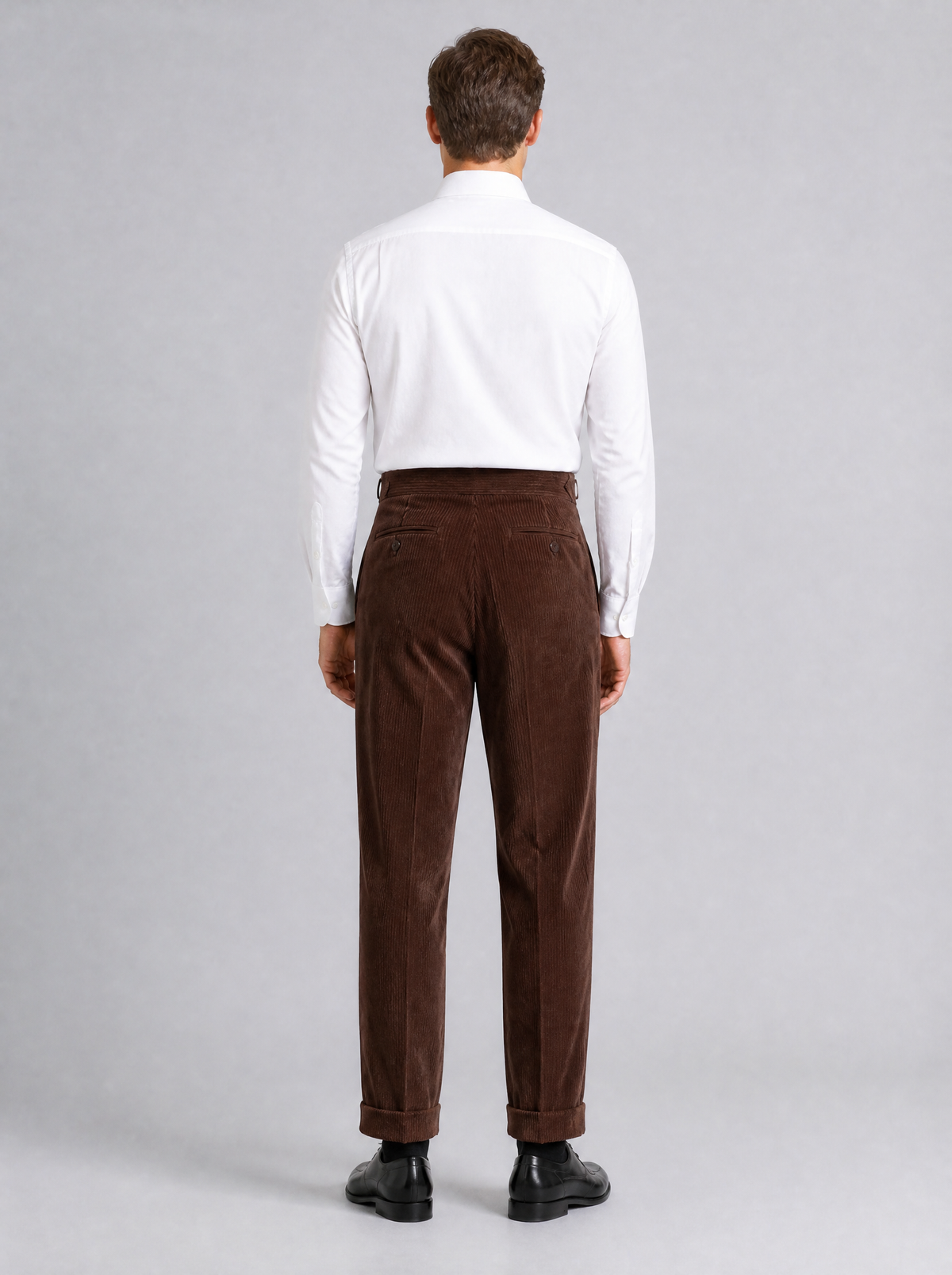 Men's Heavyweight Corduroy Blend Pleated Trousers