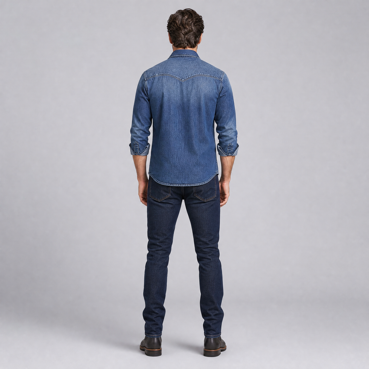 Men's Heavyweight Cotton Denim Overshirt
