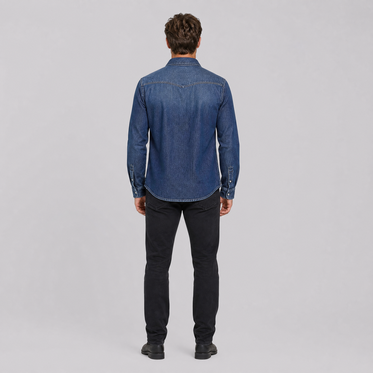Men's Heavyweight Cotton Denim Western Overshirt