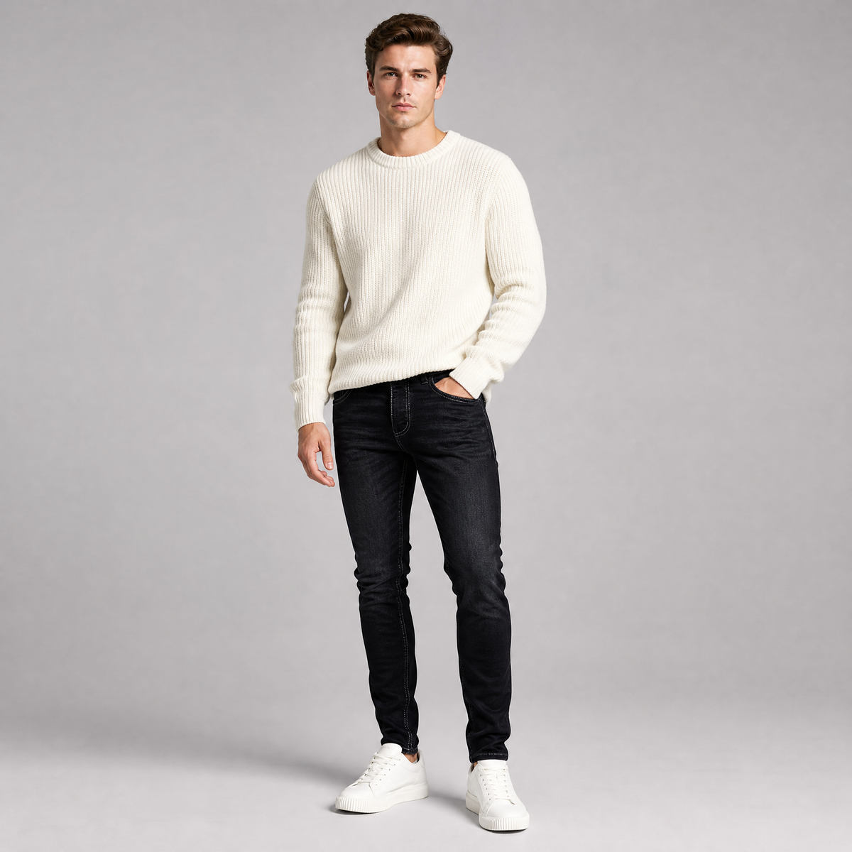Men's Heavyweight Slim Fit Denim Jeans