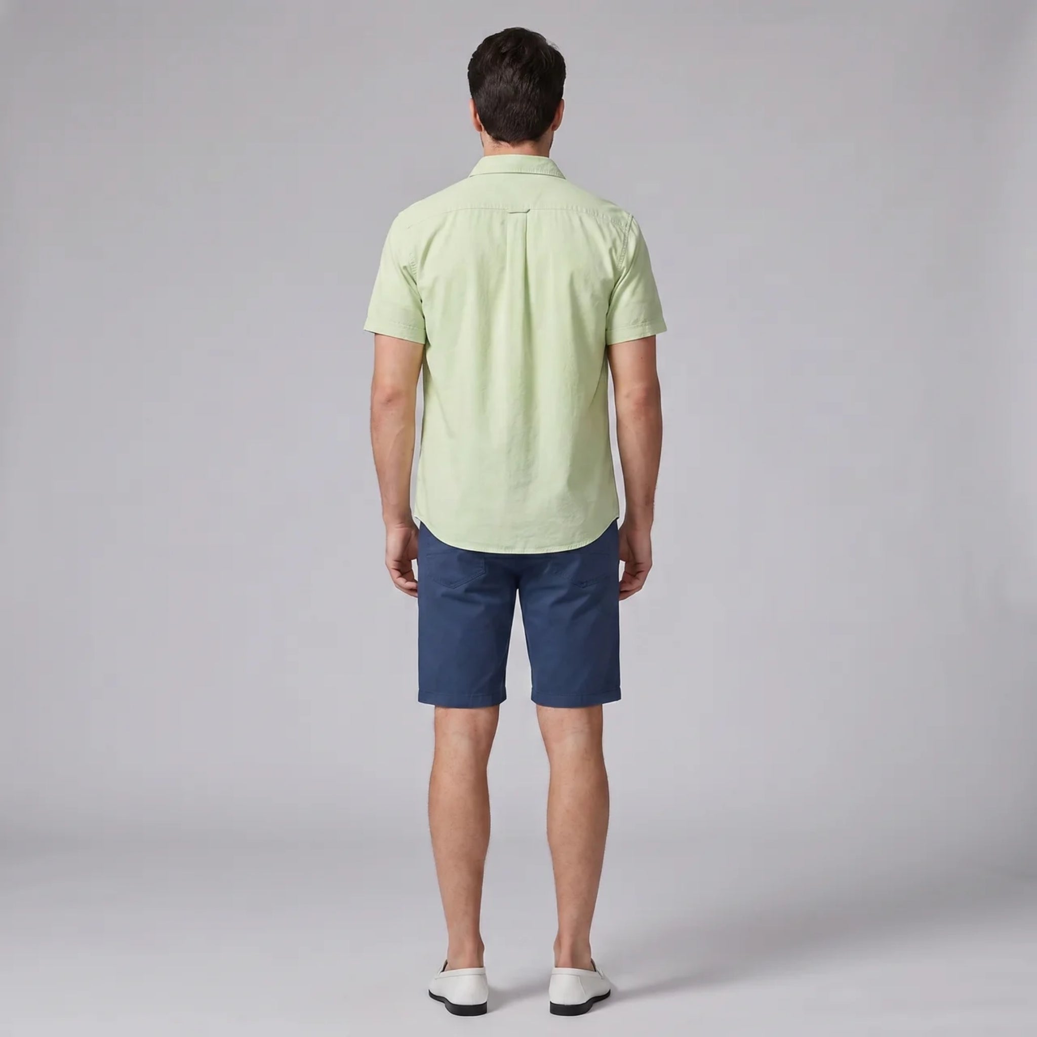 Men’s Heritage Cotton-Linen Textured Shirt