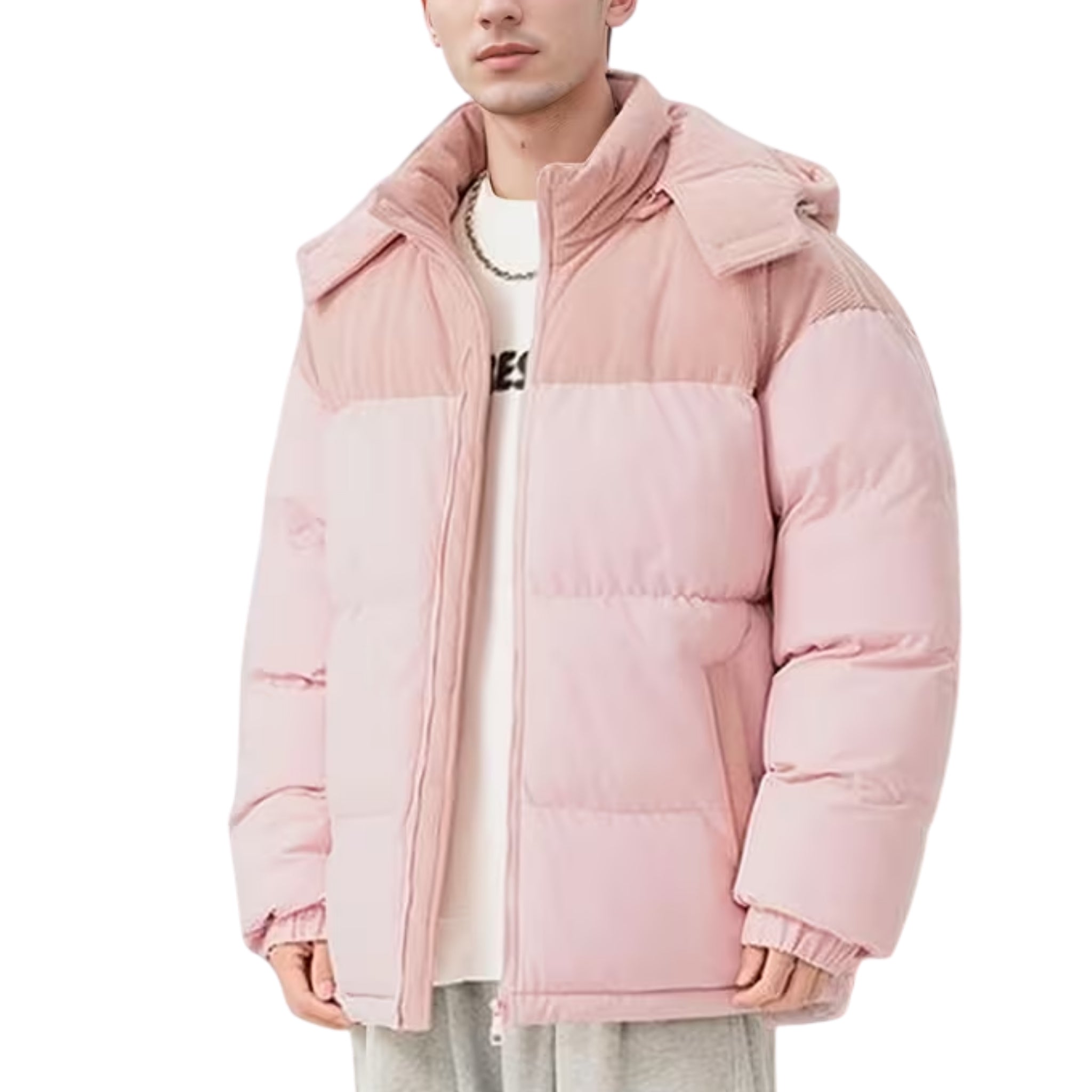 Men's Hooded Quilted Puffer Jacket