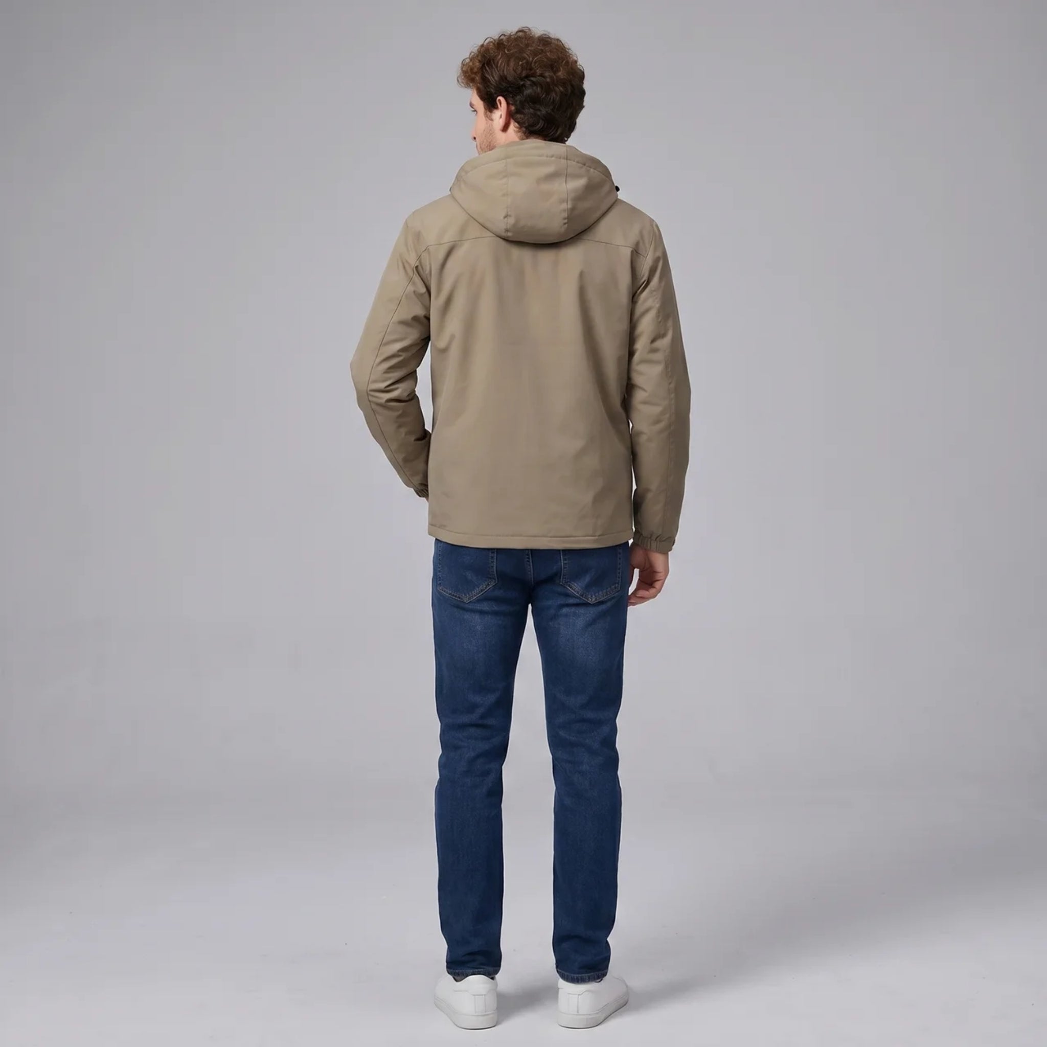 Men’s Hooded Technical Spring Windbreaker for Active Outdoor Wear