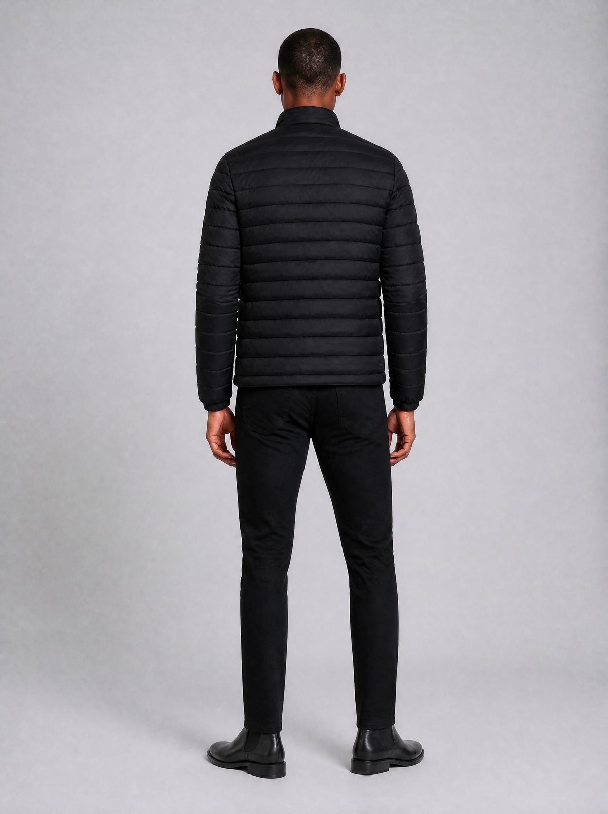 Men's Lightweight Quilted Slim Zip Jacket