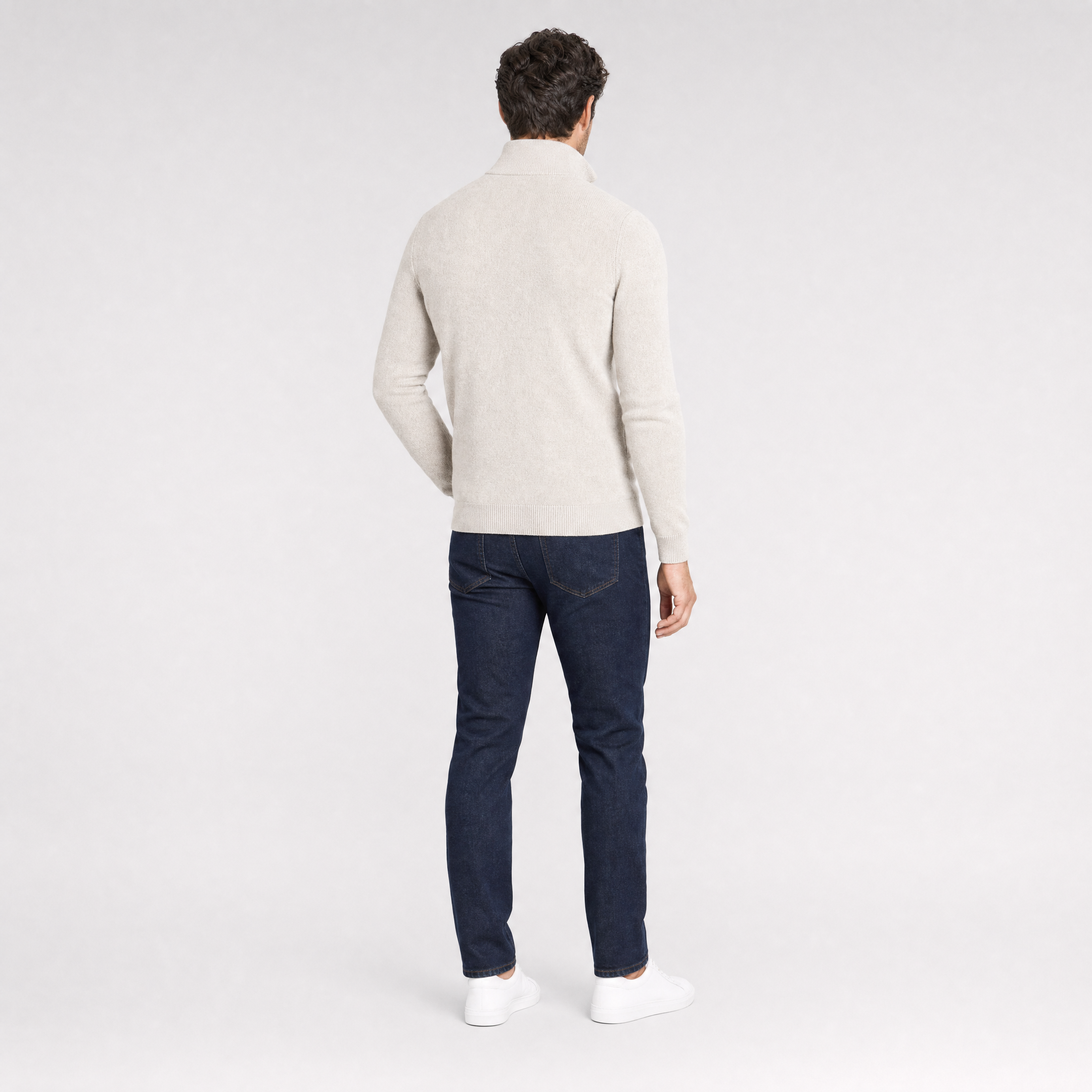 Men's Merino Wool Quarter Zip Jumper – Half Zip Pullover