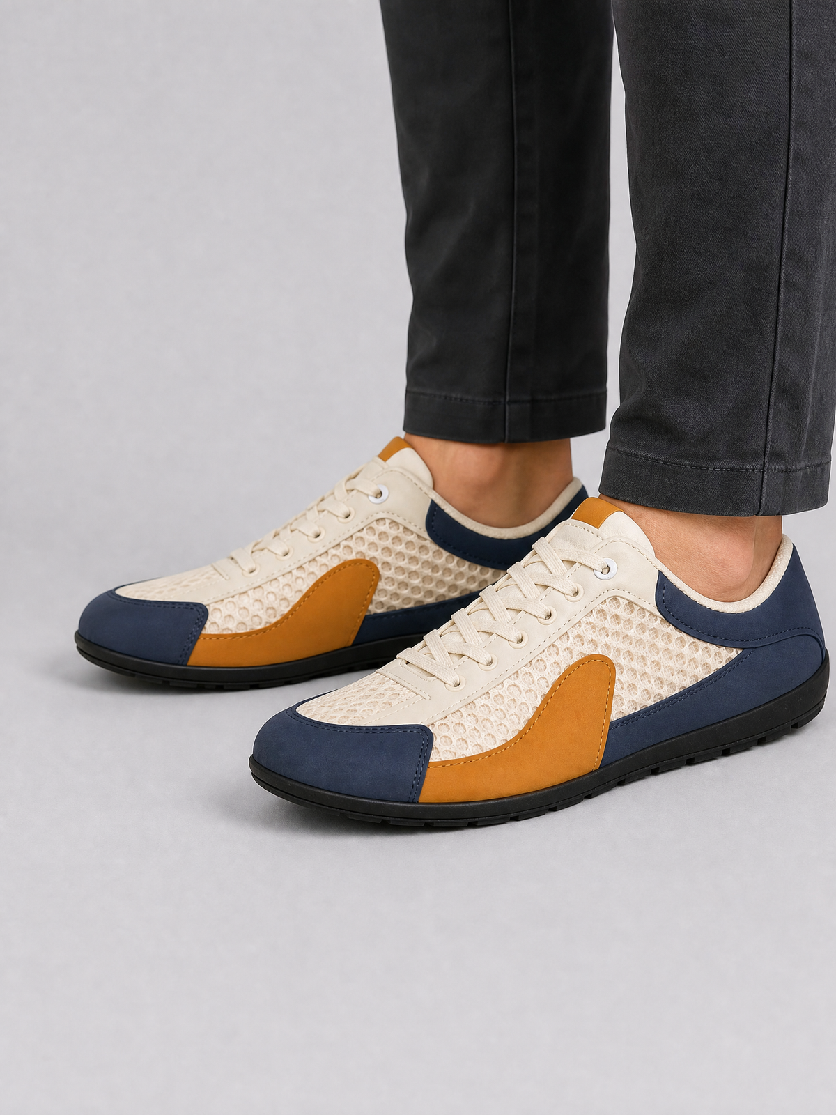 Men's Mesh Orthopedic Low Top Trainers