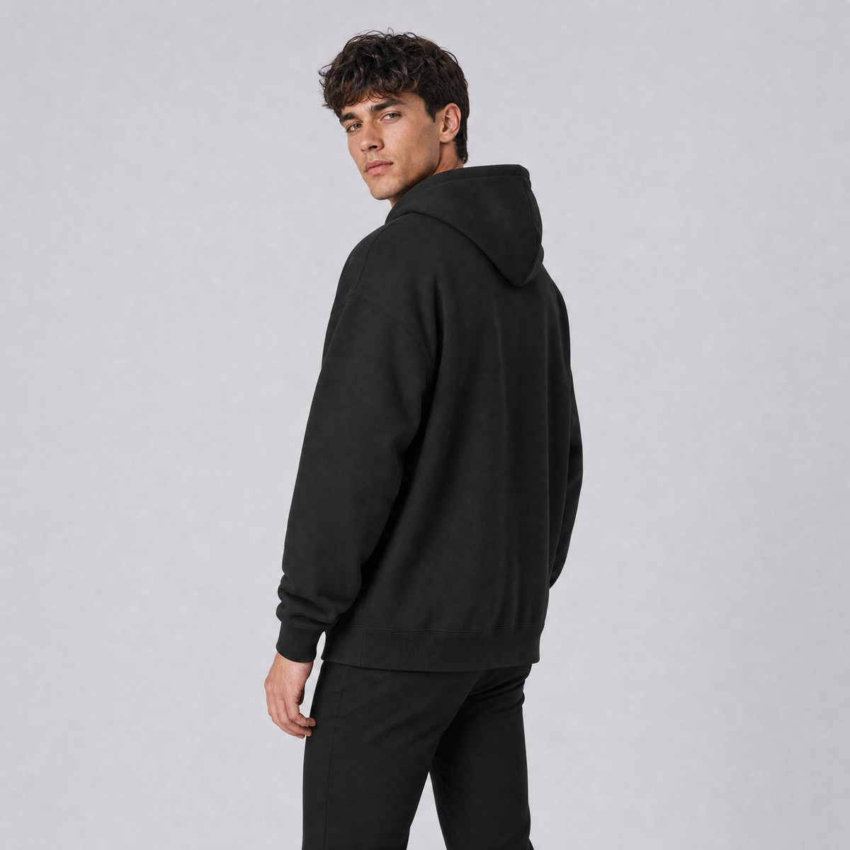 Men's Heavyweight Cotton Hoodie – Relaxed Casual Fit Jumper