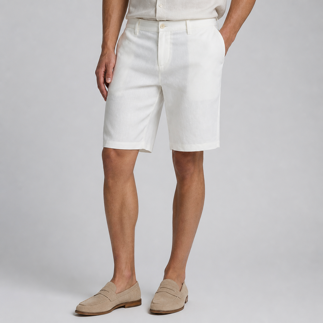Men’s Pure Linen Chino Shorts
