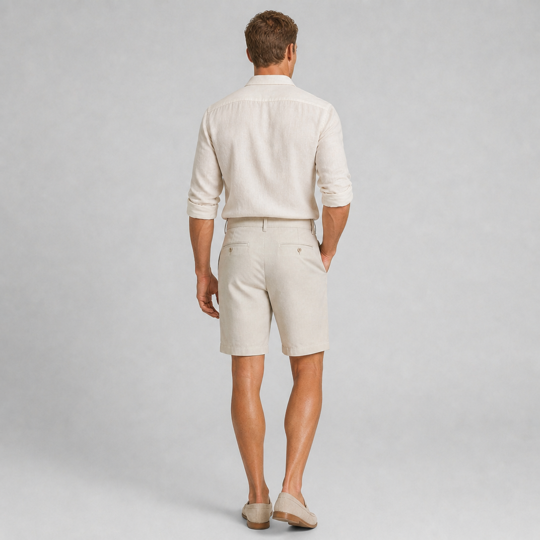 Men’s Pure Linen Chino Shorts