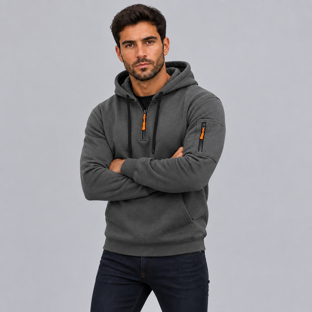 Men's Quarter Zip Tech Hoodie Regular Fit