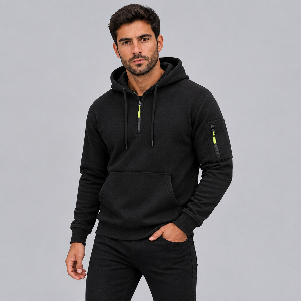 Men's Quarter Zip Tech Hoodie Regular Fit