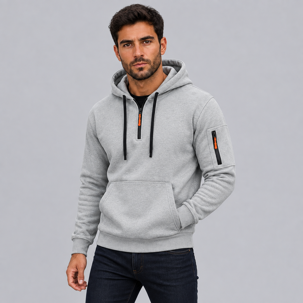 Men's Quarter Zip Tech Hoodie Regular Fit
