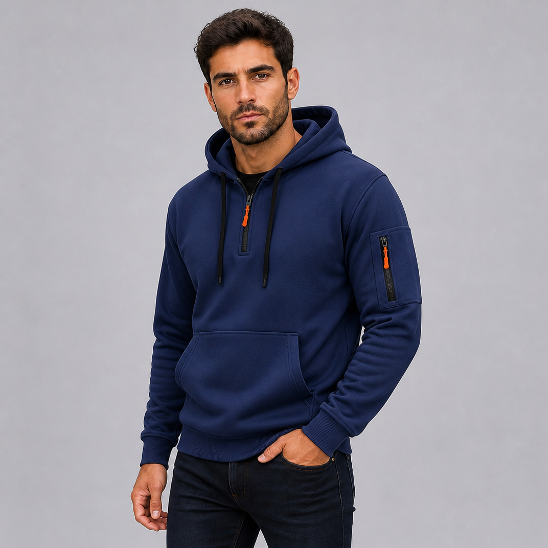 Men's Quarter Zip Tech Hoodie Regular Fit