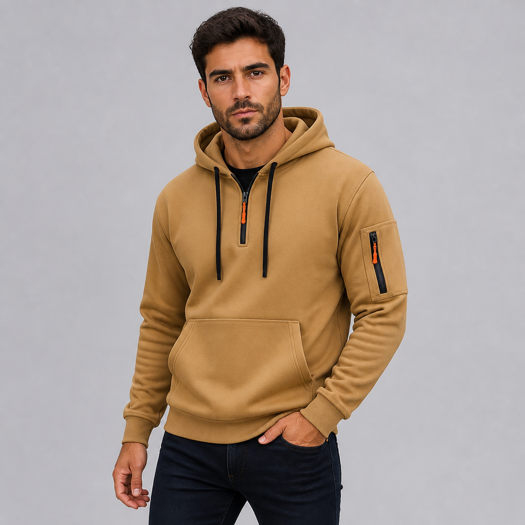 Men's Quarter Zip Tech Hoodie Regular Fit
