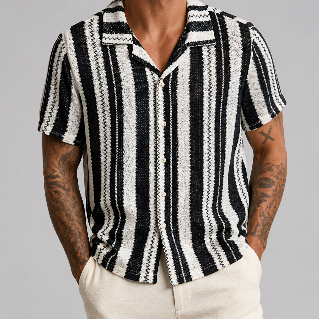 Men's Sage Stripe Short Sleeve Shirt – Mens Summer Shirts