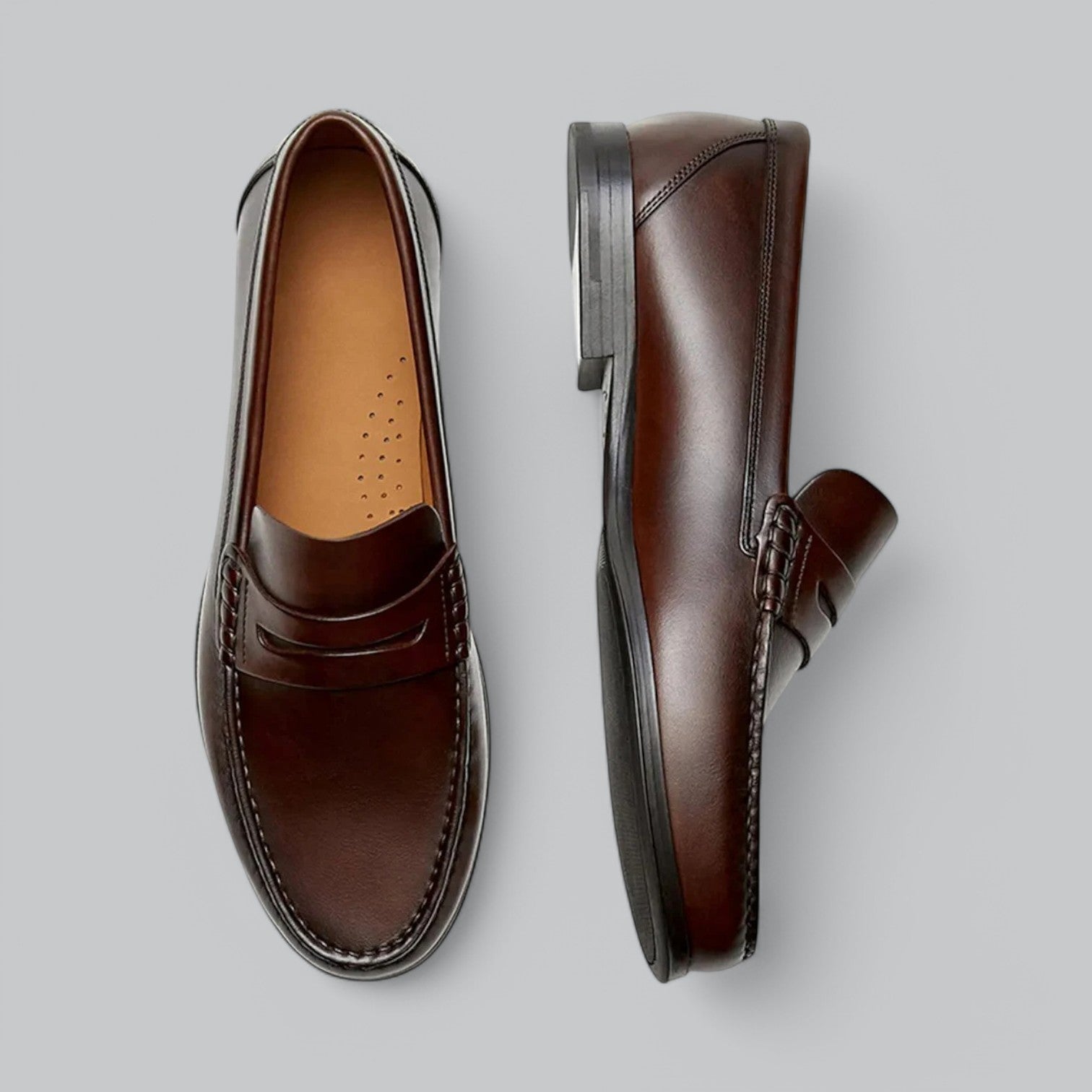 Men’s Slip-On Leather Moccasins