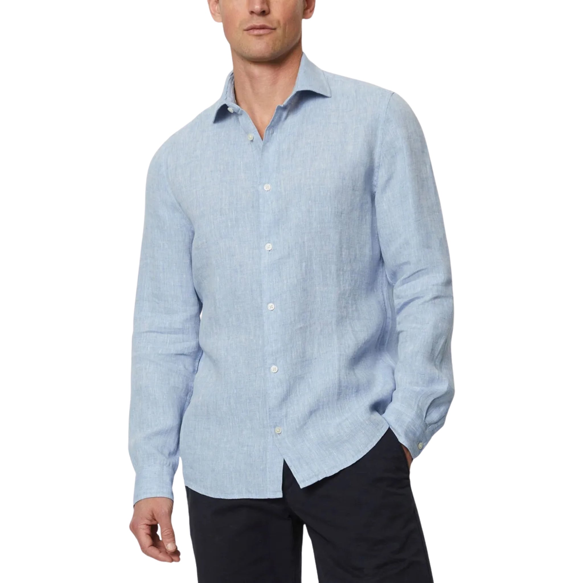 Men’s Solid Button-Down Shirt