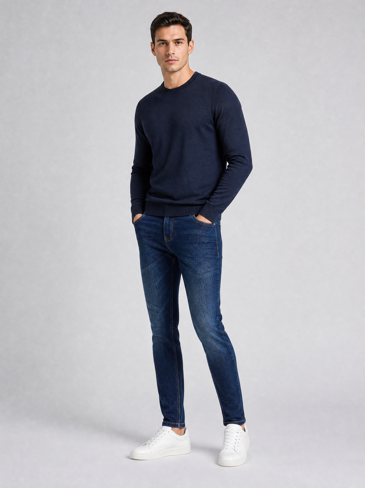Men's Stretch Denim Slim Jeans - product view 1