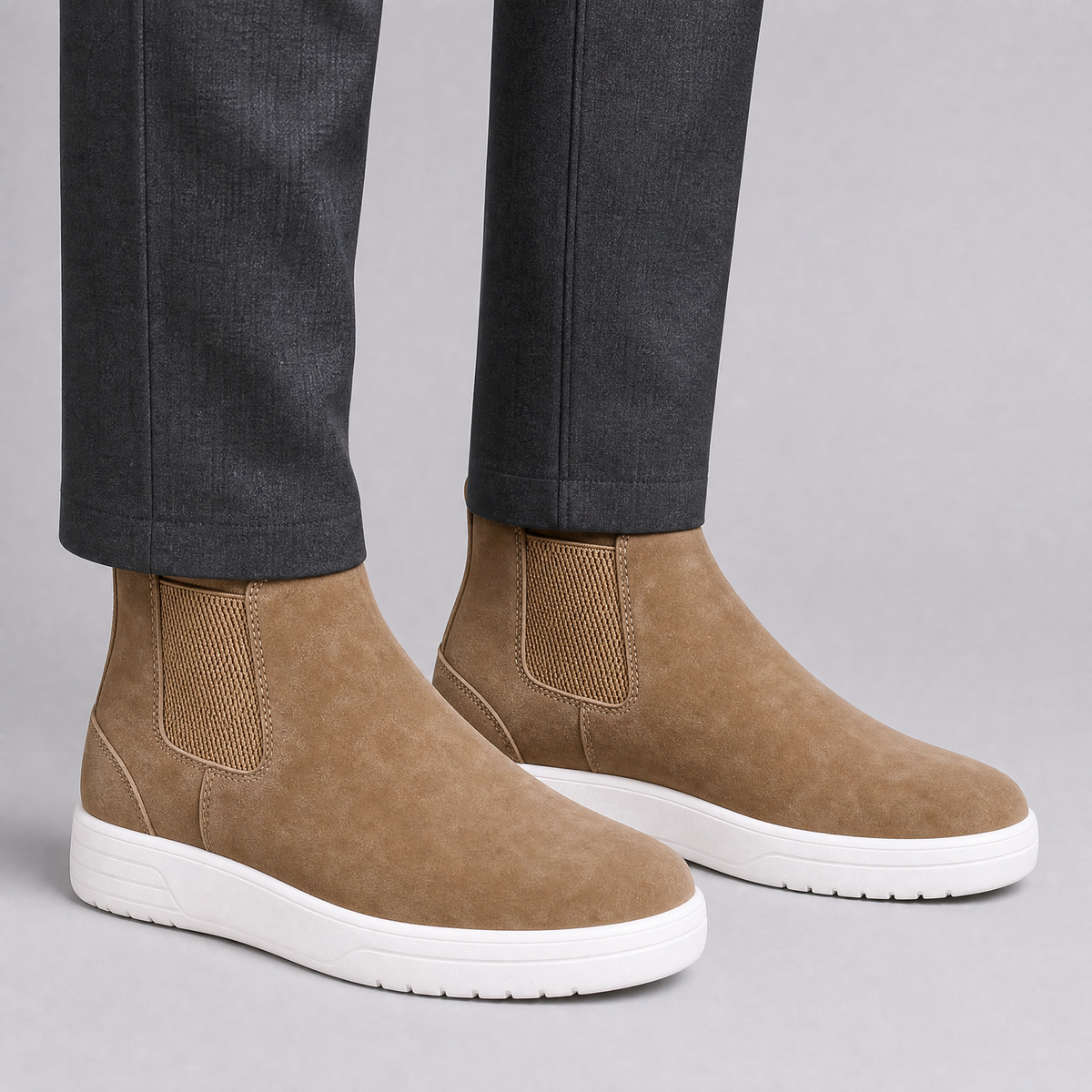 Men's Suede Casual Chelsea Boots