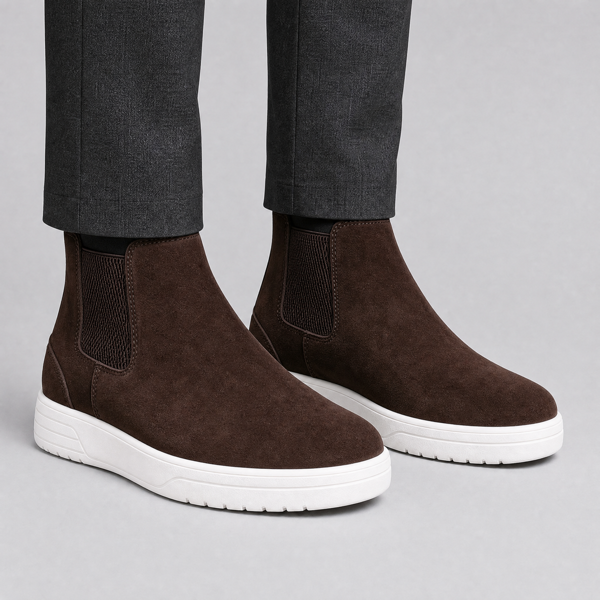 Men's Suede Casual Chelsea Boots