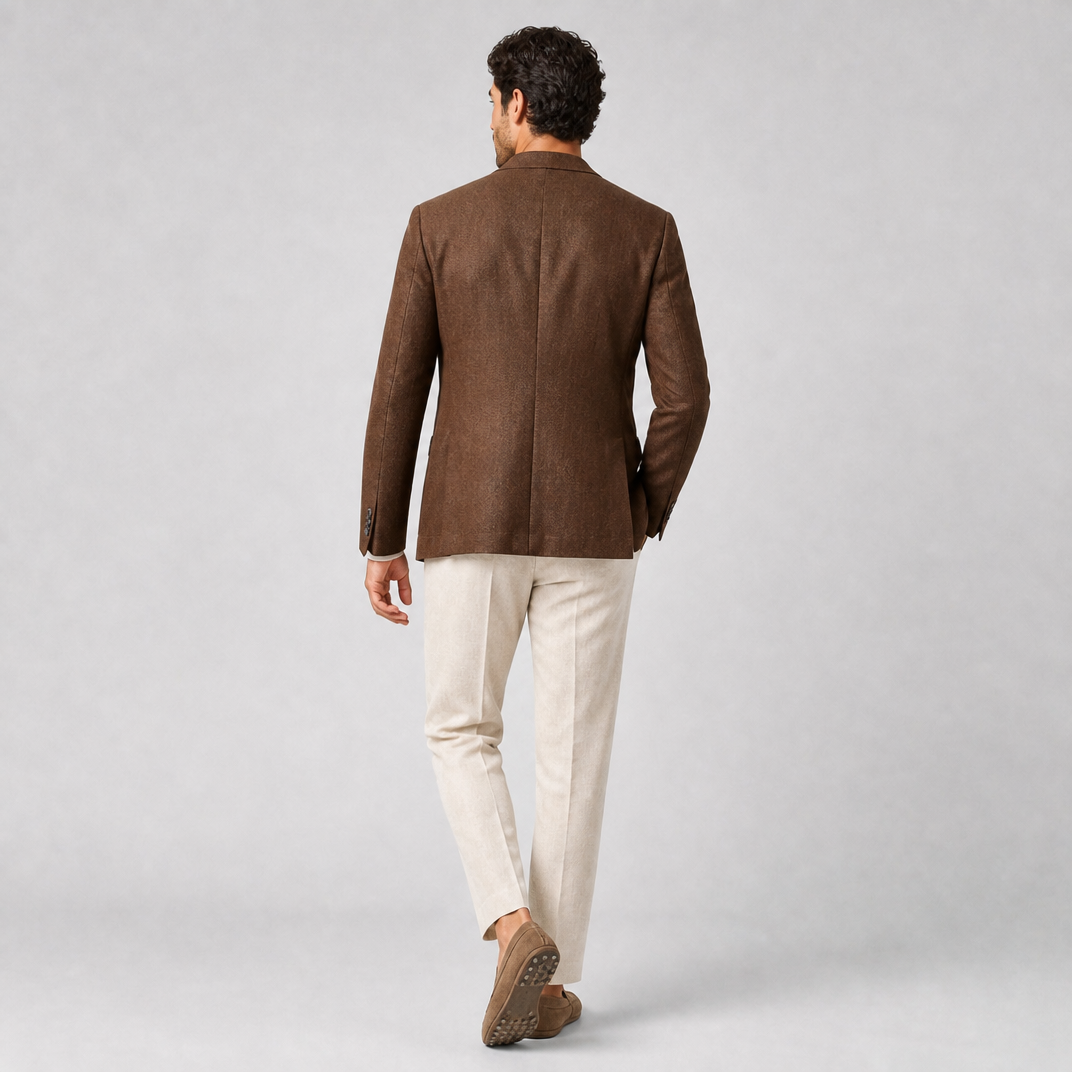 Men’s Tailored Linen-Blend Blazer