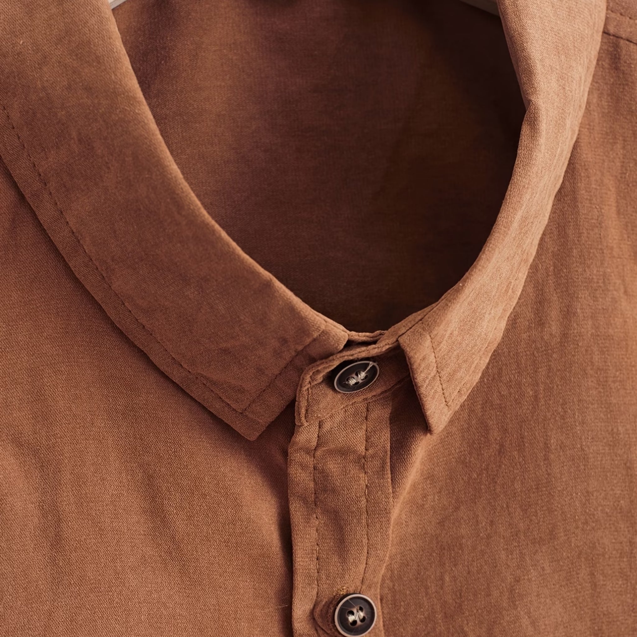Men’s Textured Cotton Short-Sleeve Shirt