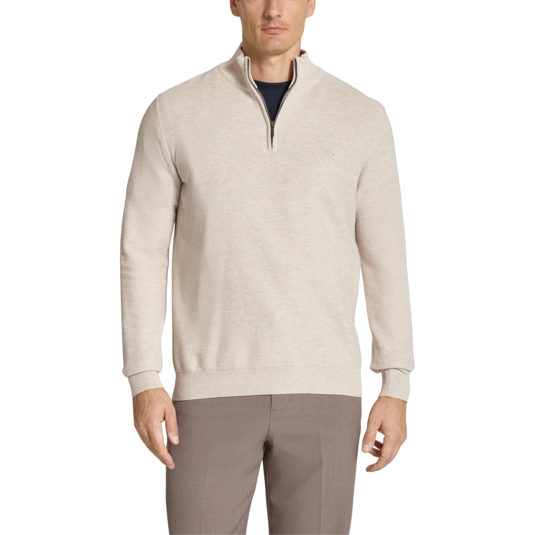 Men’s Textured Half-Zip Sweater
