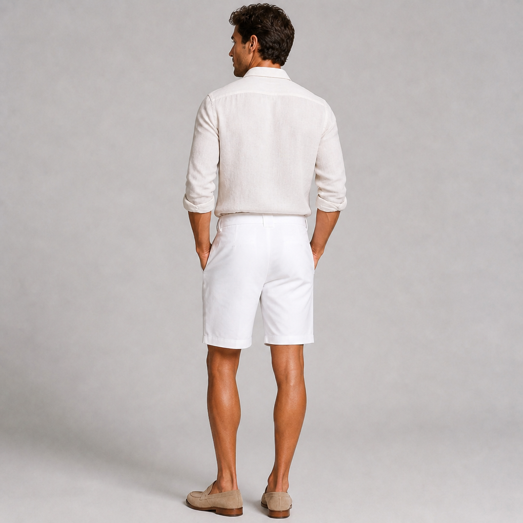 Men's White Chino Shorts – Smart Tailored Shorts