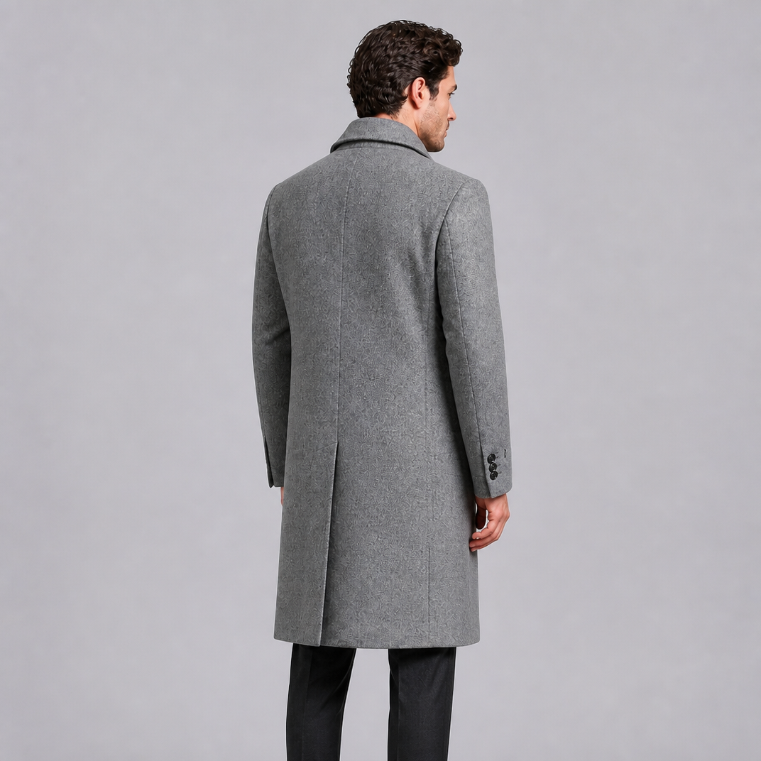 Men's Wool Blend Double Breasted Overcoat