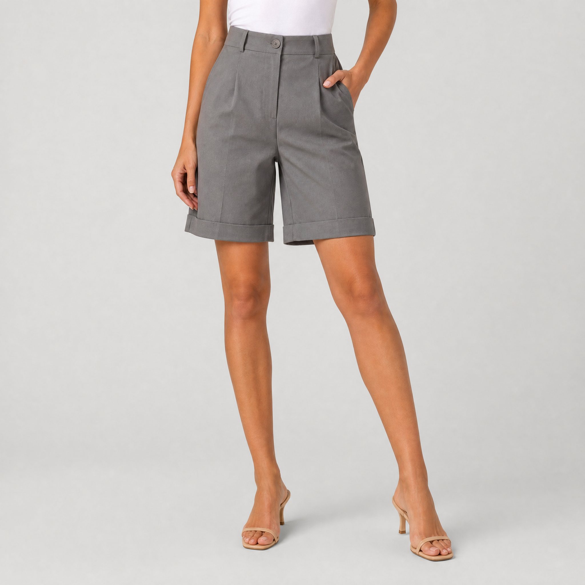 Women's Black Bermuda Shorts – Tailored Shorts Women
