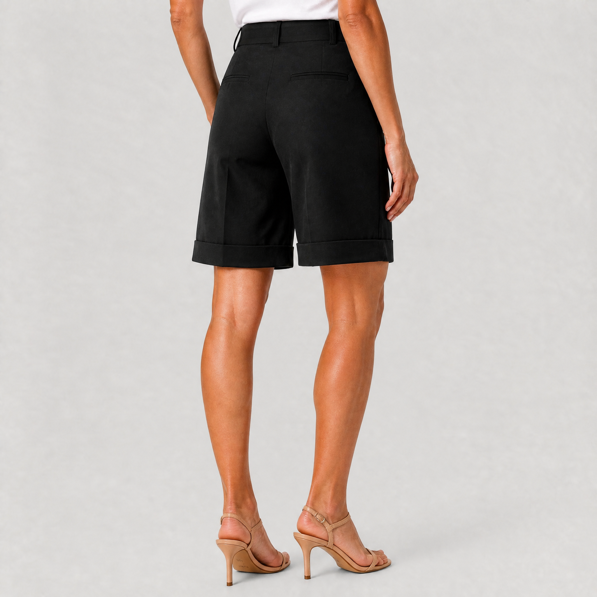 Women's Black Bermuda Shorts – Tailored Shorts Women