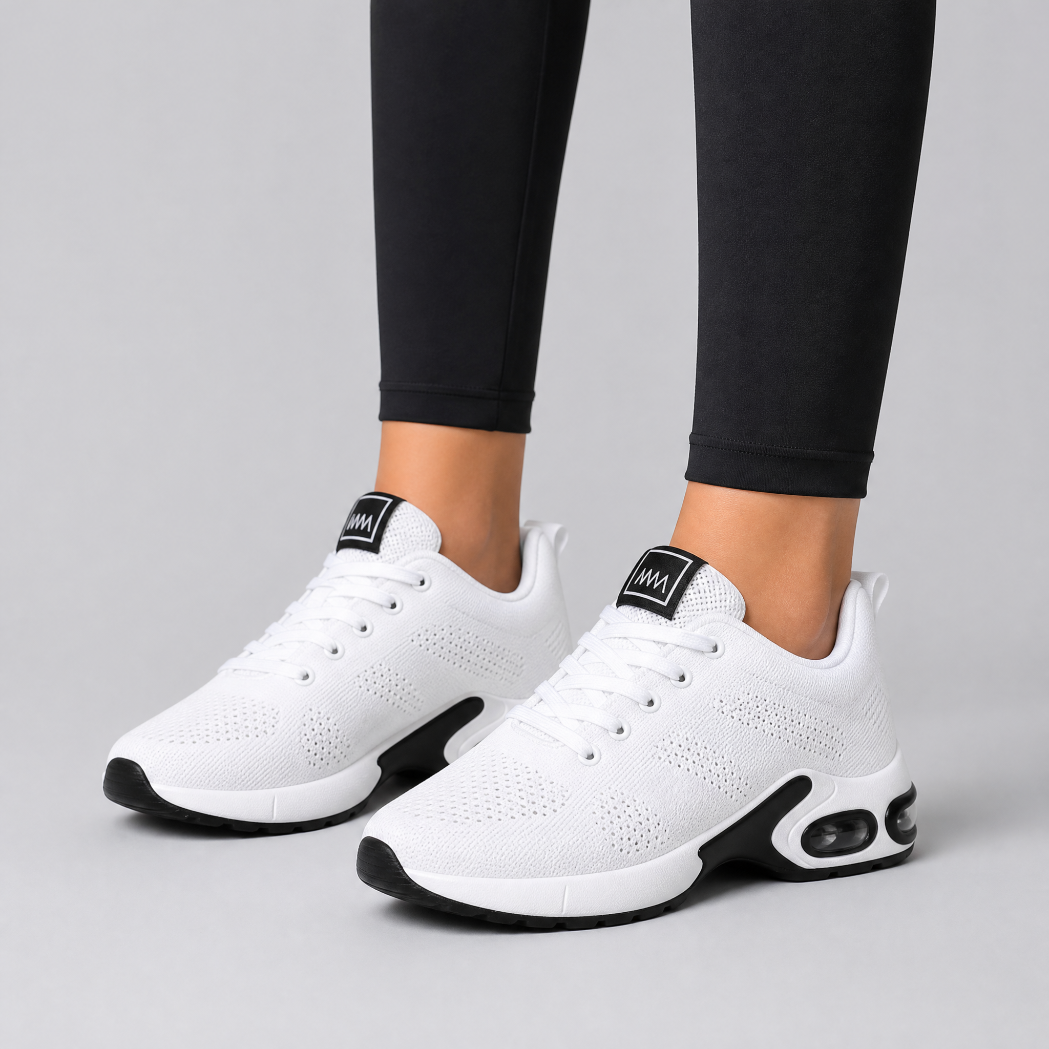 Women's Red Mesh Trainers – Air Cushion Comfort