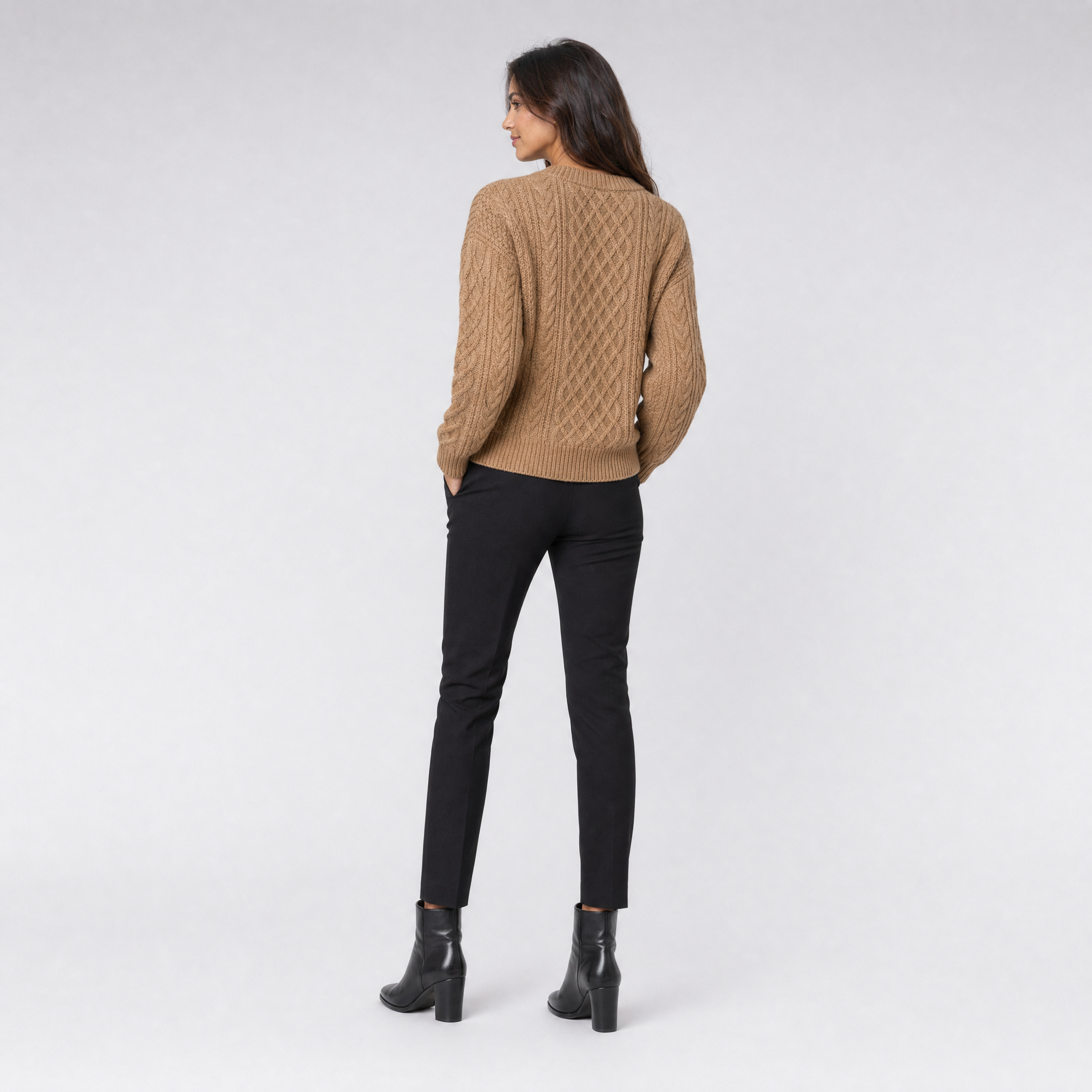 Womens Cable Knit Jumper – Oversized Autumn Pullover
