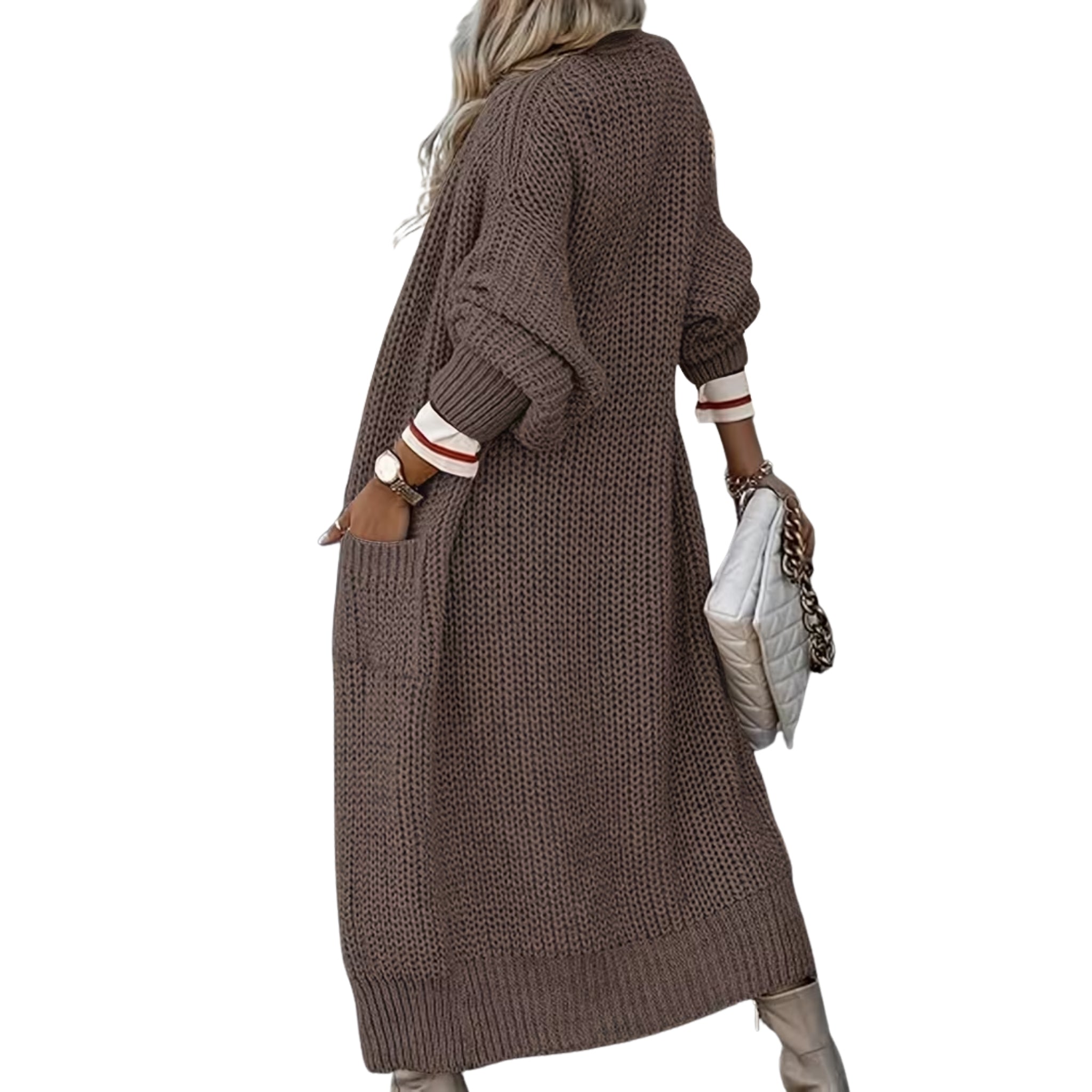 Women’s Chunky Ribbed Long Cardigan