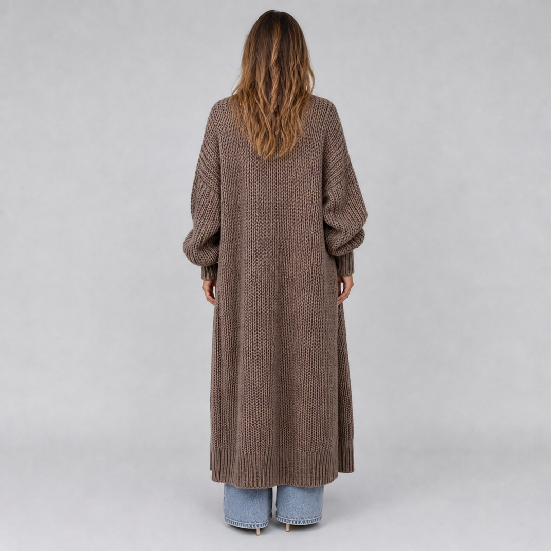Women’s Chunky Ribbed Long Cardigan