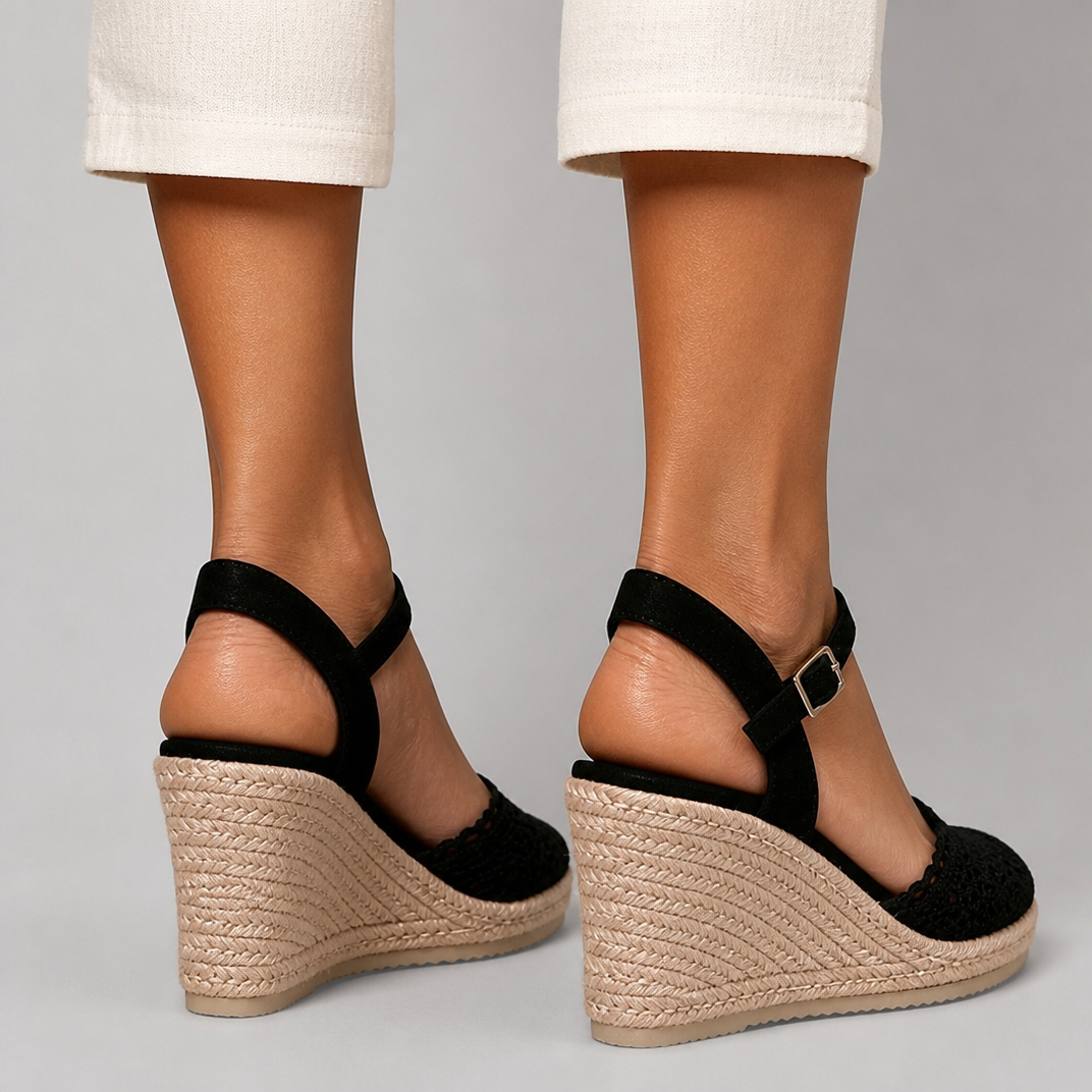 Women’s Crochet Espadrille Wedge Sandals