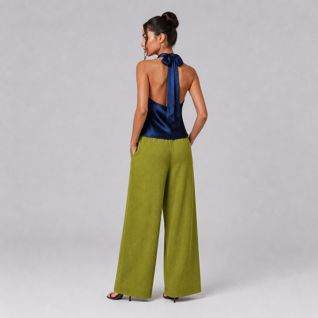 Women's Draped Cowl Neck Satin Top – Going Out Tops