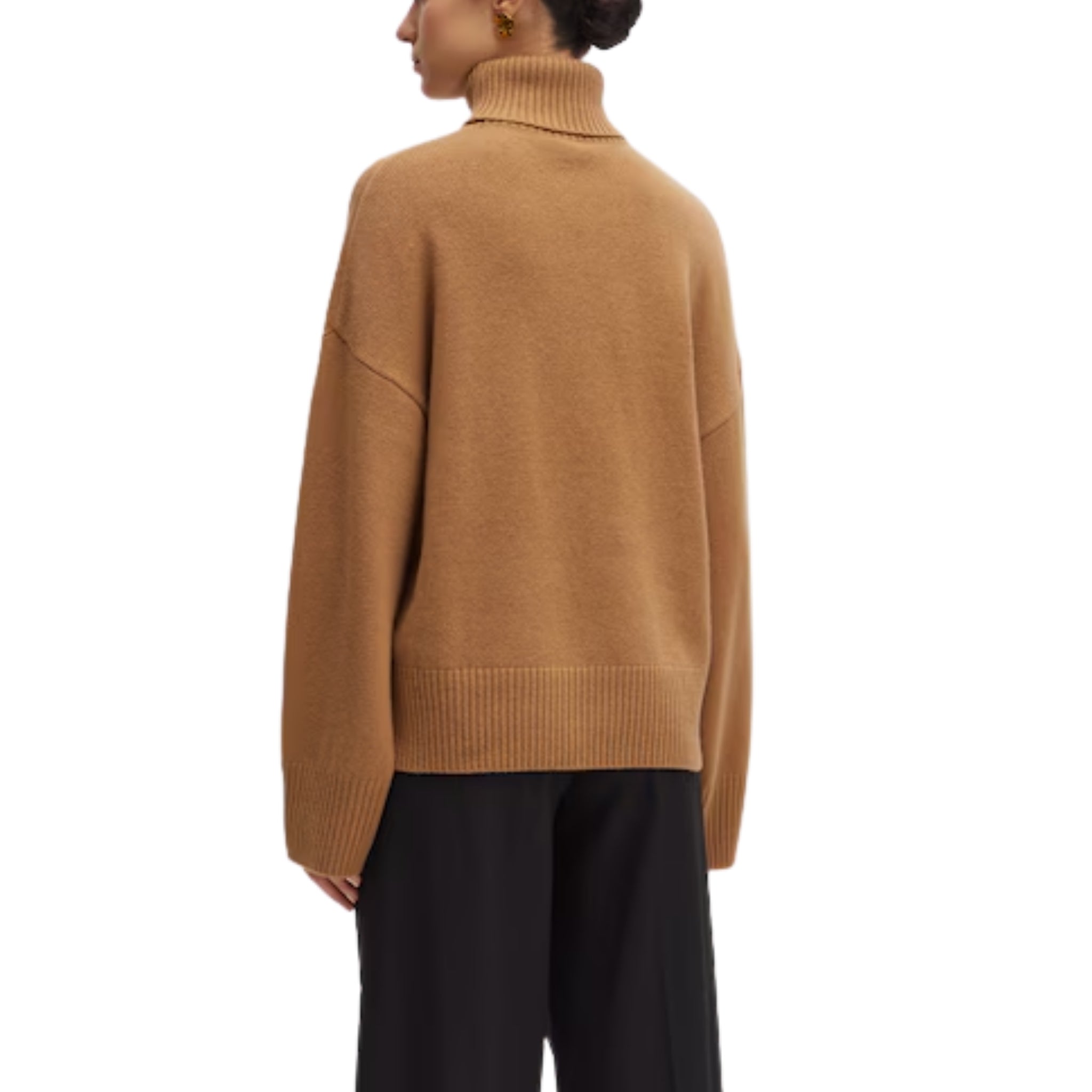 Women’s Drop Shoulder High Neck Pullover