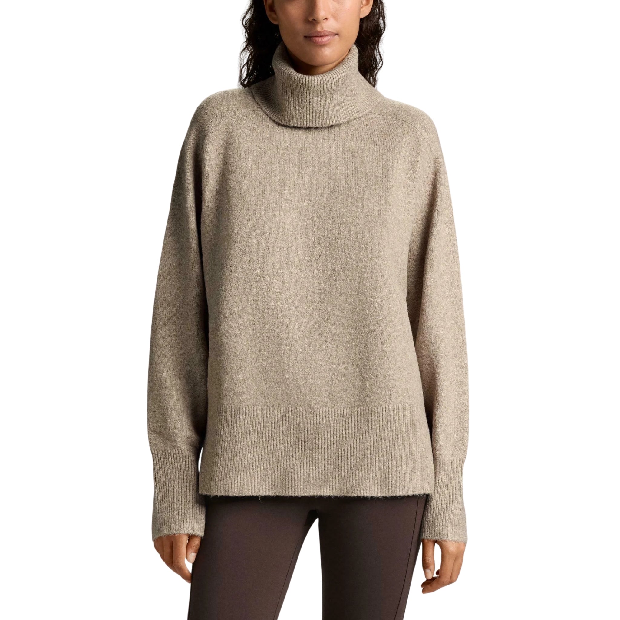 Women’s Drop Shoulder High Neck Pullover