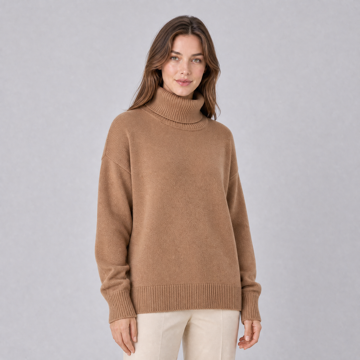 Women's Fine Knit Roll Neck Jumper