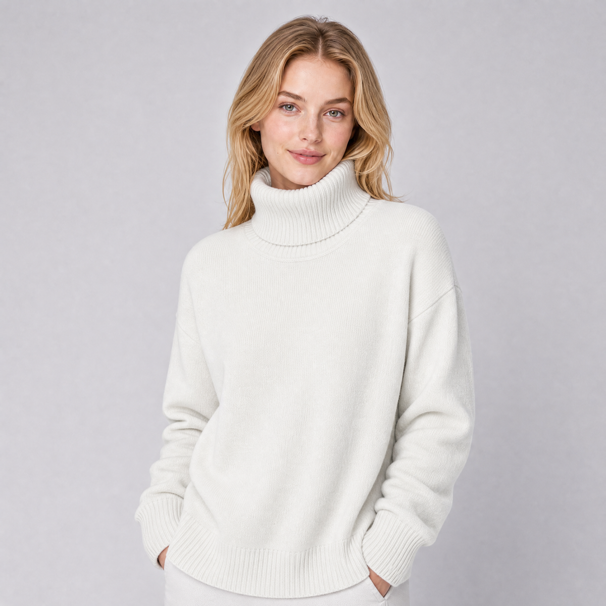 Women's Fine Knit Roll Neck Jumper