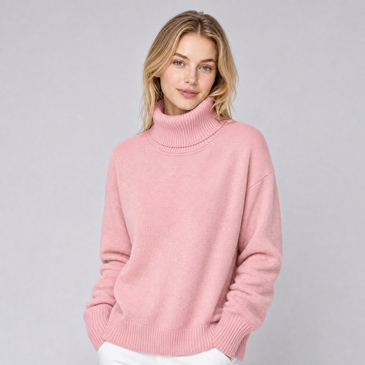 Women's Fine Knit Roll Neck Jumper