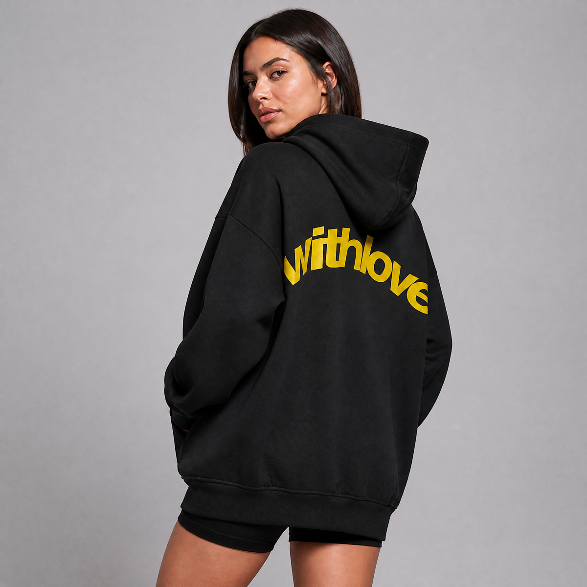 Women's Heavy Cotton Oversized Logo Hoodie