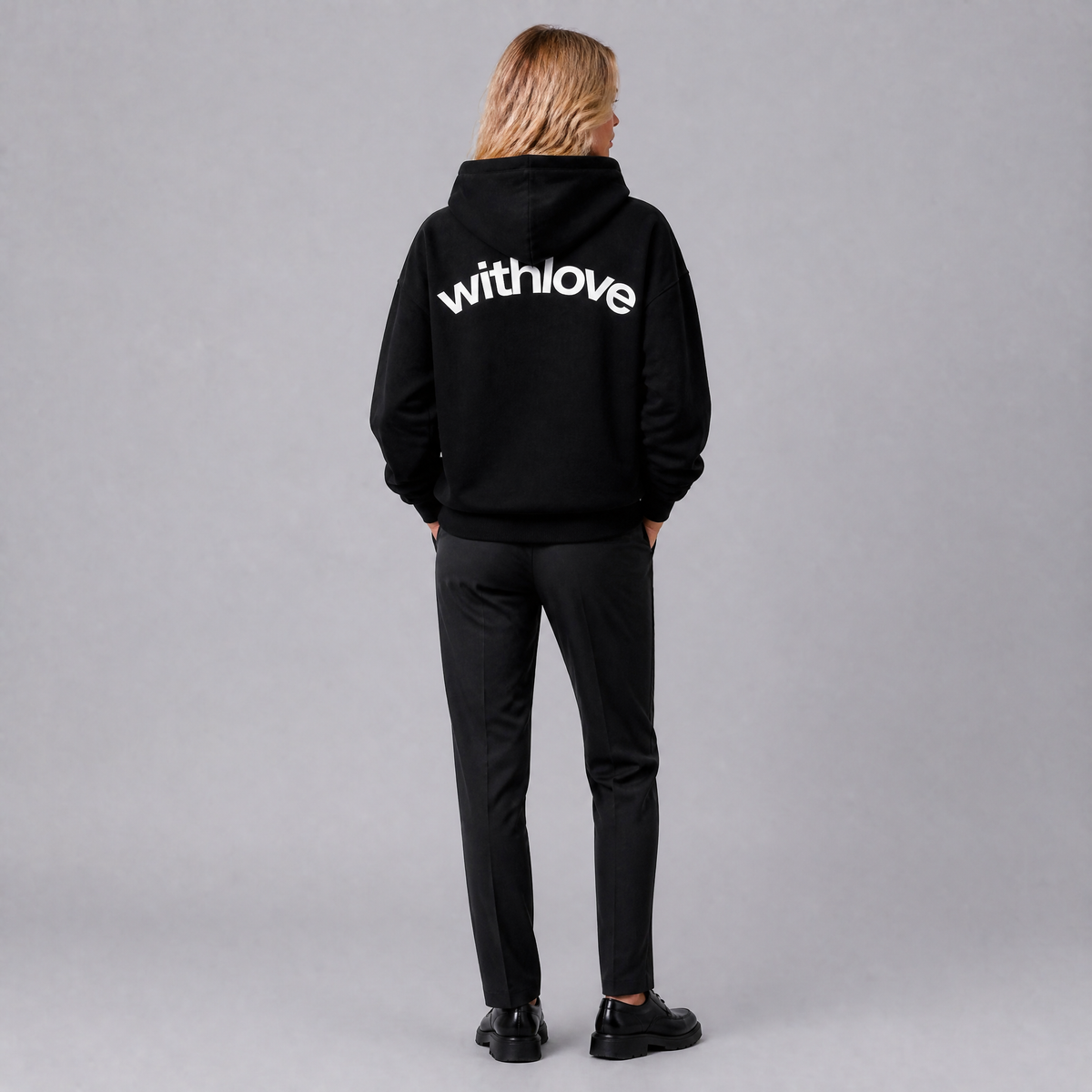 Women's Heavy Cotton Oversized Logo Hoodie