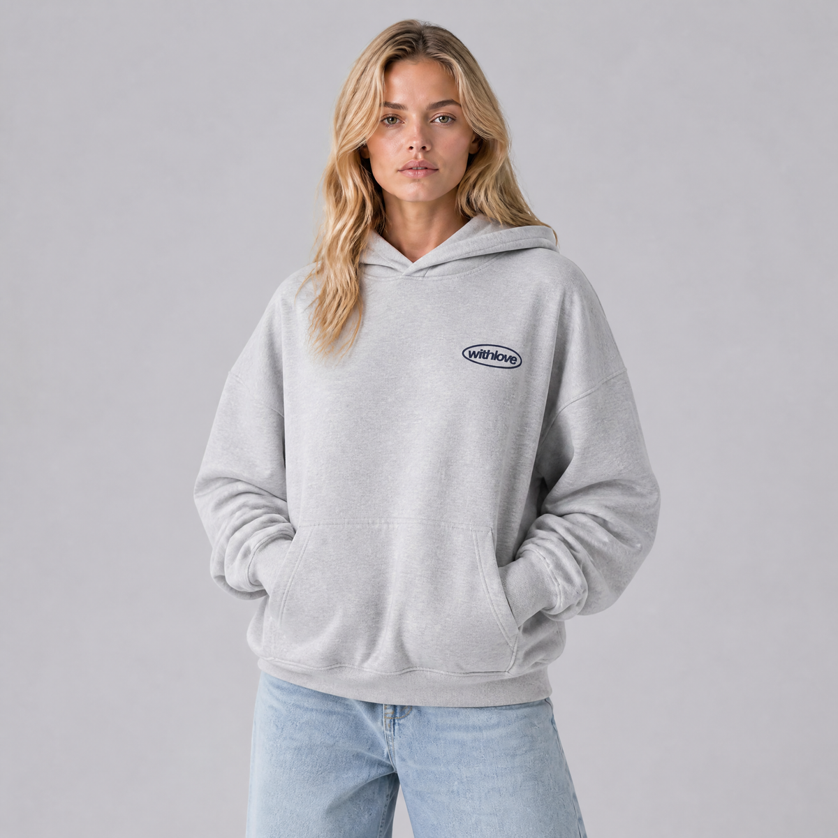 Women's Heavy Cotton Oversized Logo Hoodie