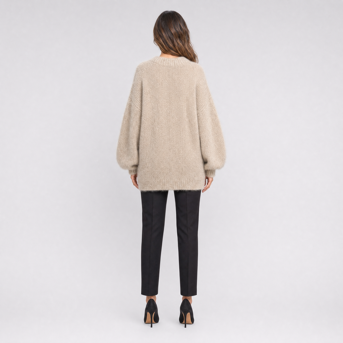 Womens Knitted Jumper – Fluffy Oversized Pullover