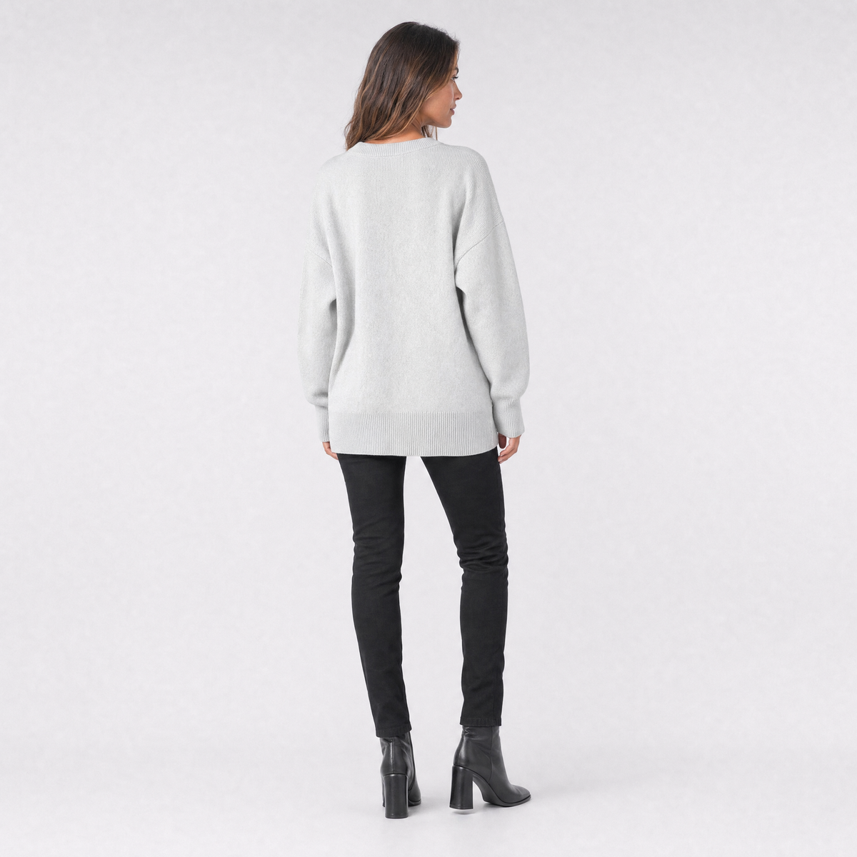 Womens Knitted Jumper – Oversized Crew Neck Pullover