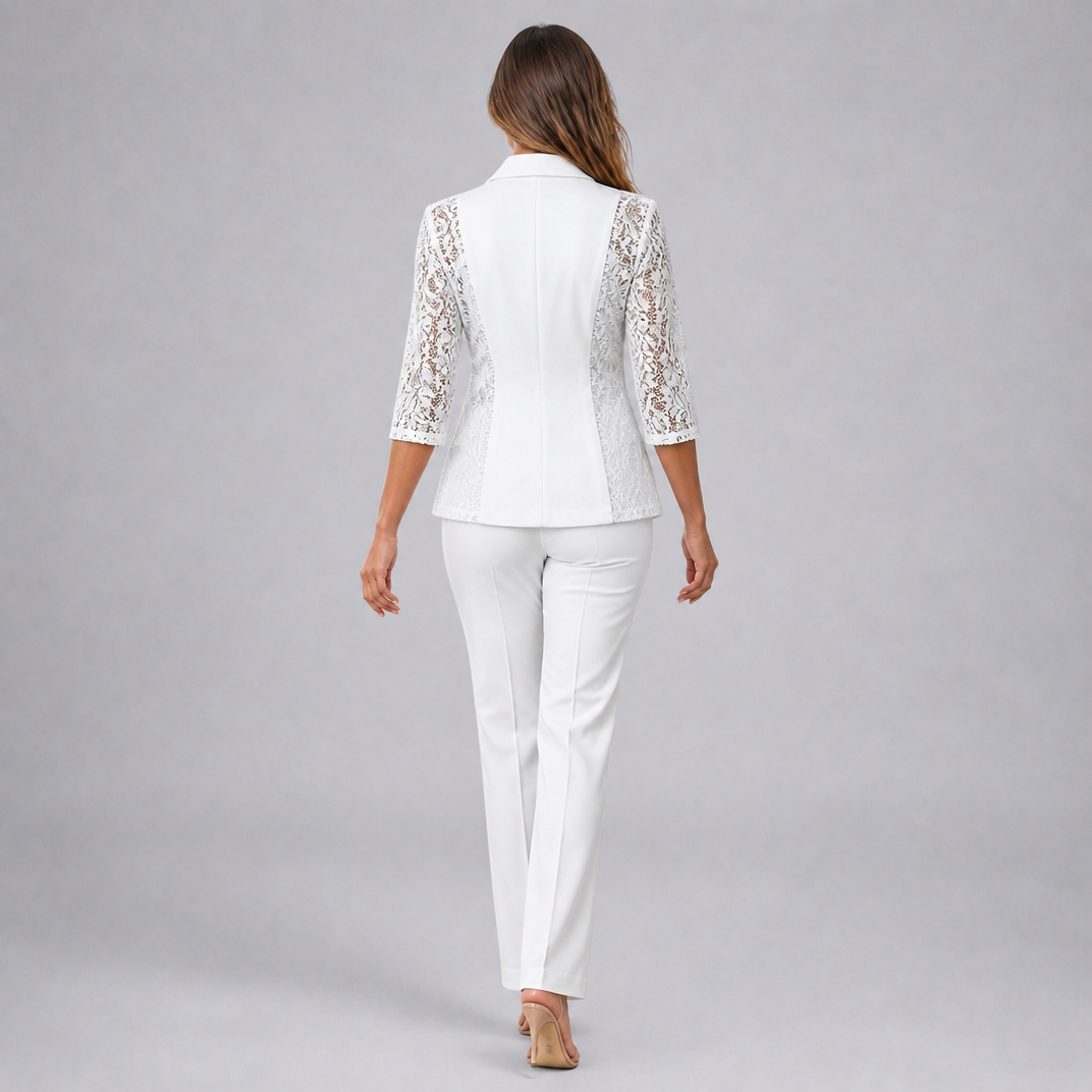 Women’s Lace Panel Tailored Blazer